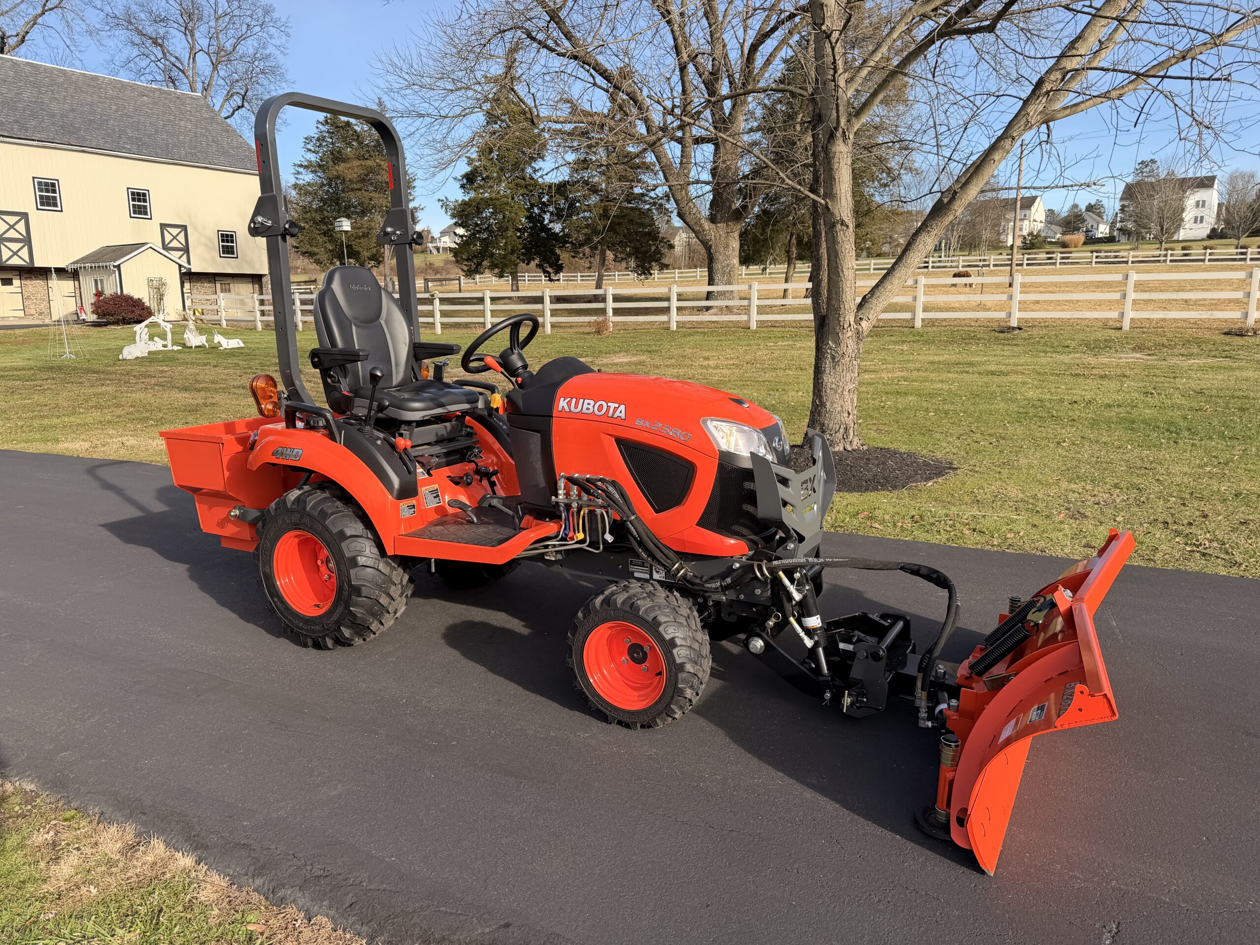 2020 Kubota BX2380 Tractor Snowplow - Image 3