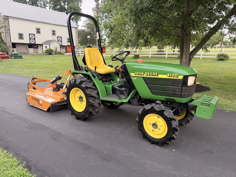 1999 John Deere 4100 Tractor Woods Mower - Image 3