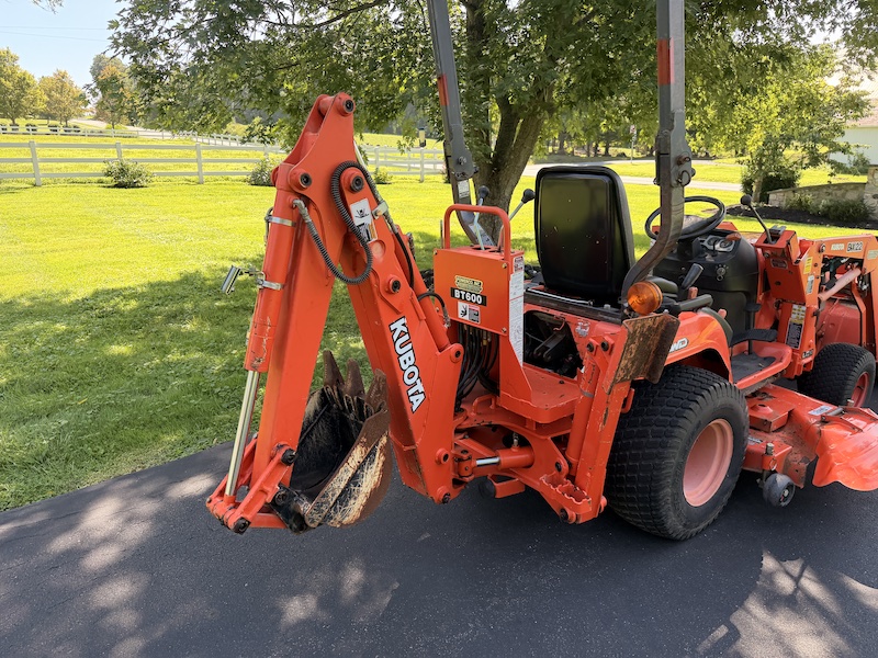 2003 Kubota BX22 Tractor Loader Backhoe Mower Snowplow Snowblower - Image 7